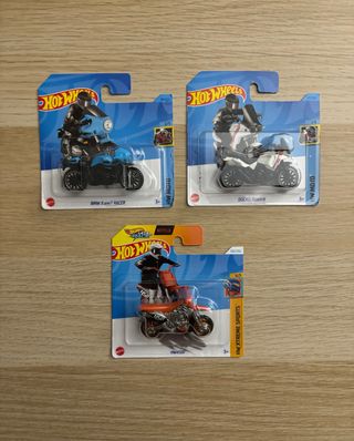 Lotto 3 hot wheels moto