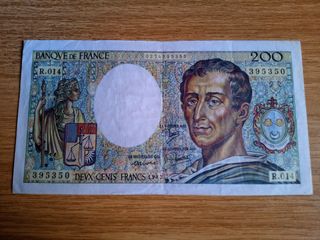 Billete Francia 1983- 200 Francos.