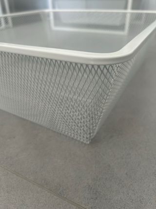 Armario ropero metálico blanco
