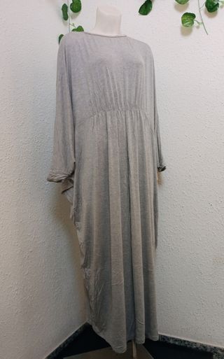 Vestido largo gris túnica elegante