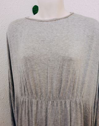 Vestido largo gris túnica elegante