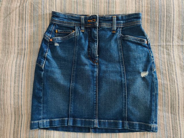 Minifalda vaquera azul