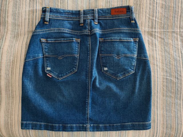 Minifalda vaquera azul