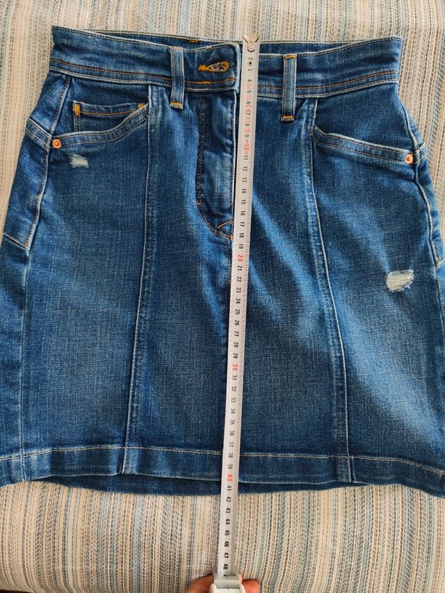 Minifalda vaquera azul