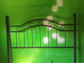 Cabecera cama metal negra