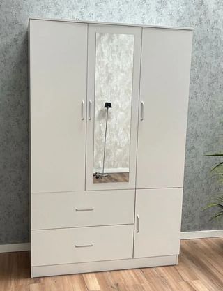 Promoción armario 3 puertas blanco con espejo
