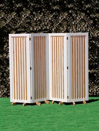 BIOMBO DE MADERA DE PINO PLEGABLE