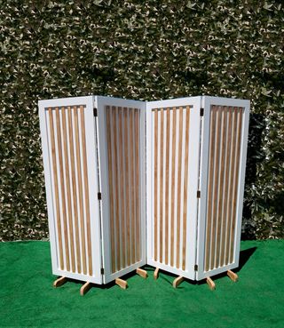 BIOMBO DE MADERA DE PINO PLEGABLE