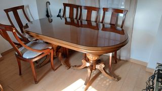 Mesa roble antigua