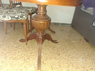 VINTAGE Mesa salón + 6 sillas