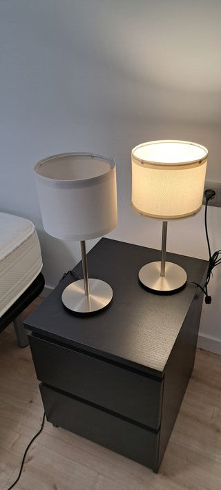 2 Lámparas IKEA RINGSTA/SKAFTET blanco/acero