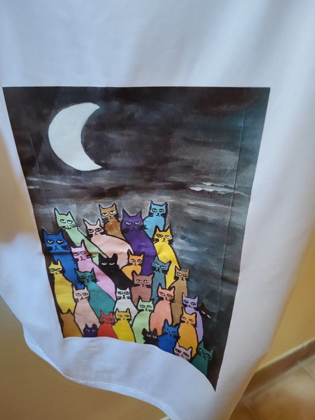 T-shirt con bretelle Cat