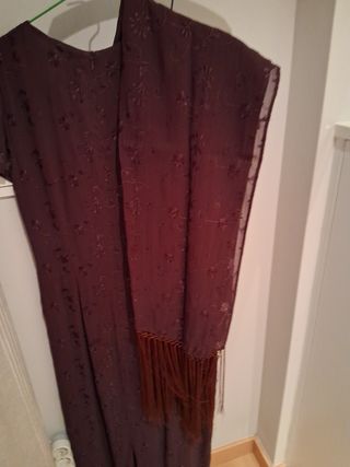 Vestido marrón elegante