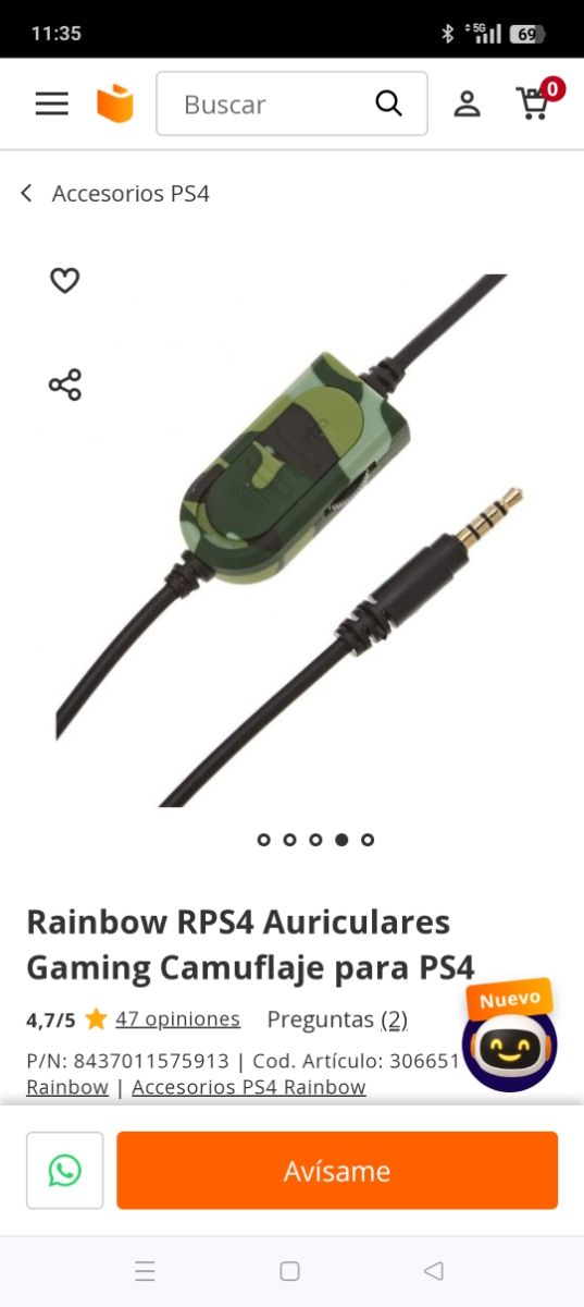 Auriculares camuflaje gaming