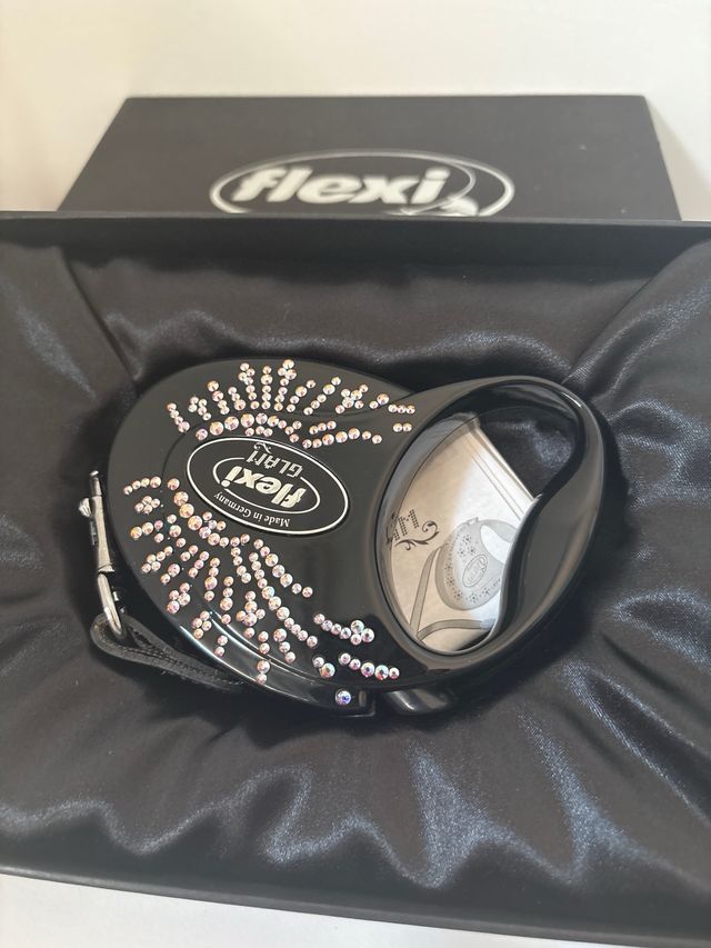 Flexi Correa para Perro Negra