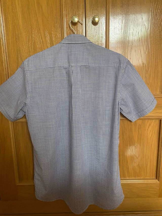 Camisa Emidio Tucci M - cuadros rayas azules