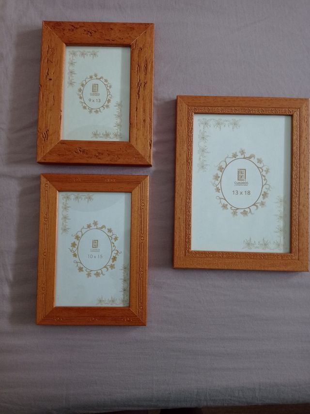 Marcos fotos de madera 9x13, 10x15, 13x18.