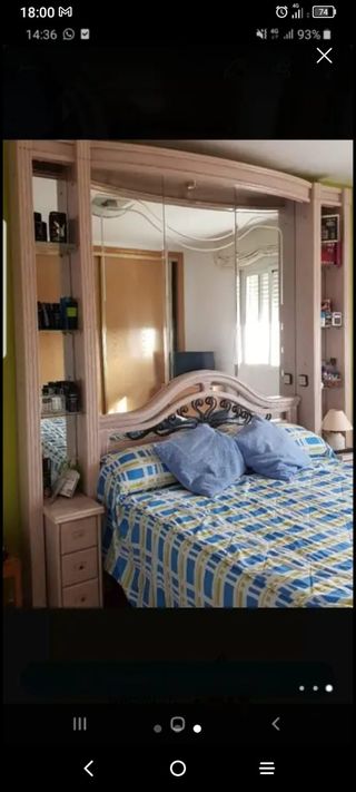 Cabecero matrimonio con espejos sin cama