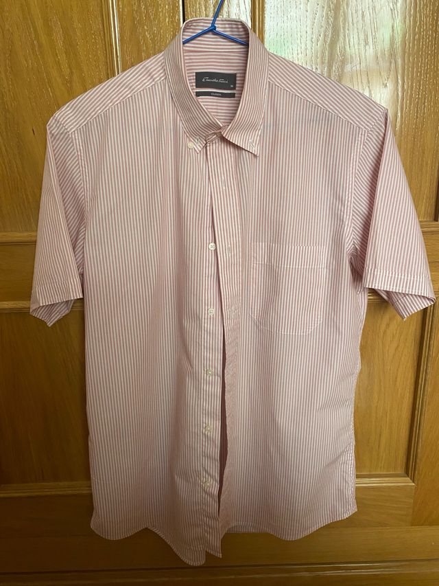 Camisa Emidio Tucci M - Rayas Rosa, algodon