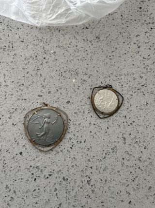 2 Medaglie antiche in argento