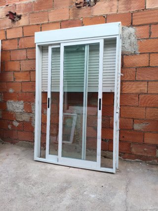 3 balconeras de aluminio