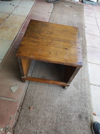 Escalera pequeña 2 peldaños madera