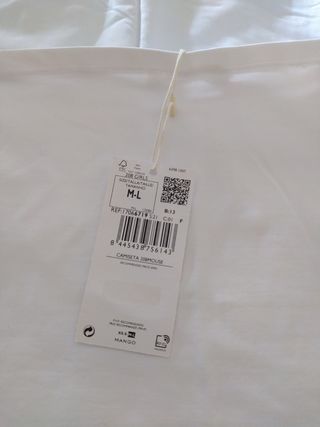 Top blanco M - Sin usar