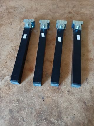 4 Patas de somier metálicas - negras