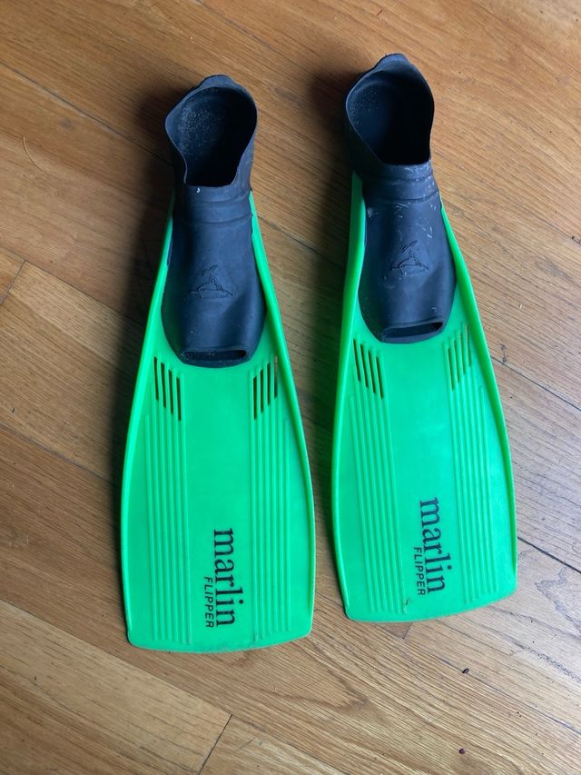 Equipo buceo infantil: Máscara, tubo, aletas