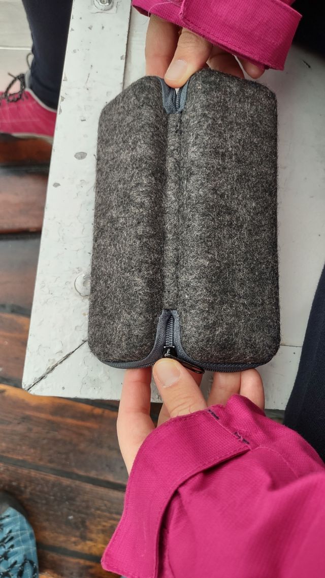 Custodia occhiali dm - feltro grigio