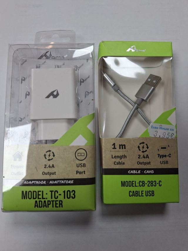 Caricatore USB Aorme + cavo di tipo C