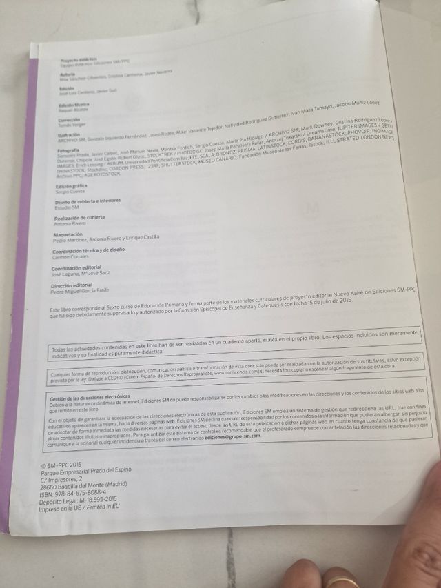 Religión católica. 6 Primaria. Nuevo Kairé (Spa...