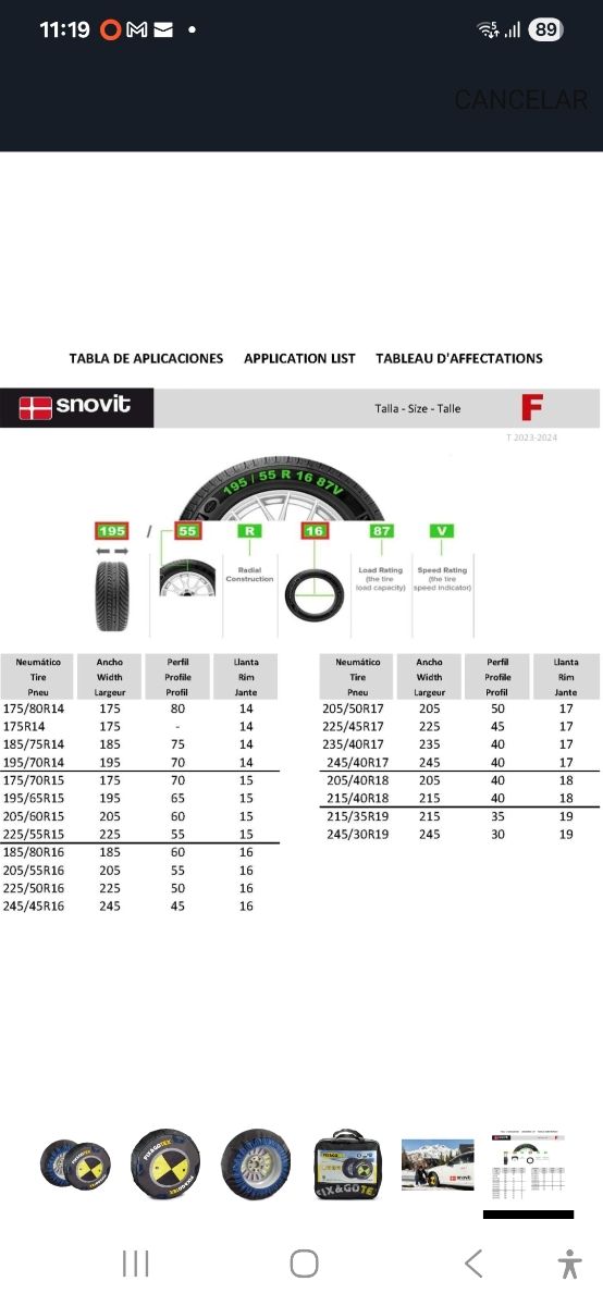 Cadenas nieve Fix&GoTex talla F
