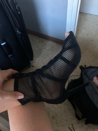 Tacones negros baile