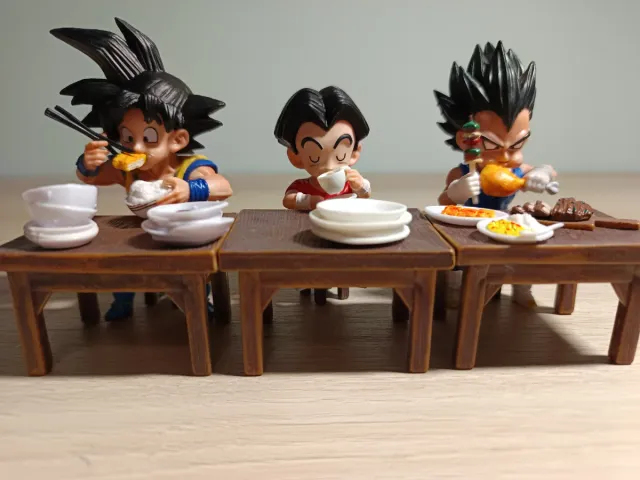 Figuras Goku, Krilin y Vegeta