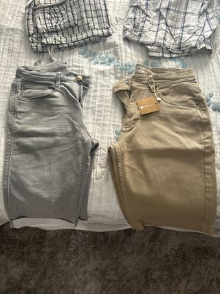 Shorts D. Moreno - Gris & Beige