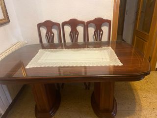 Mesa comedor 6 sillas madera