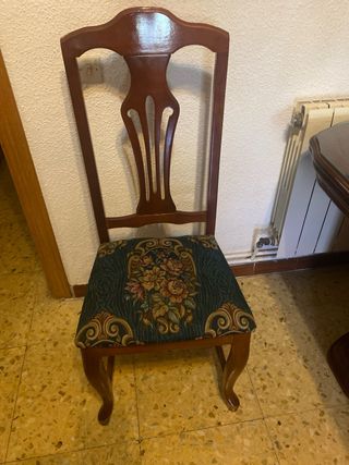 Mesa comedor 6 sillas madera