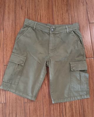 Shorts cargo verde militare bimbo