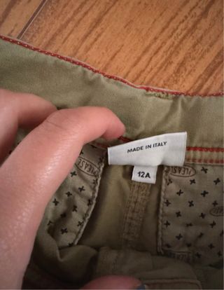 Shorts cargo verde militare bimbo