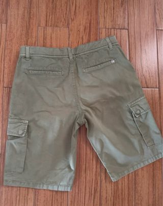Shorts cargo verde militare bimbo
