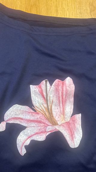 Camiseta oversize - Flor