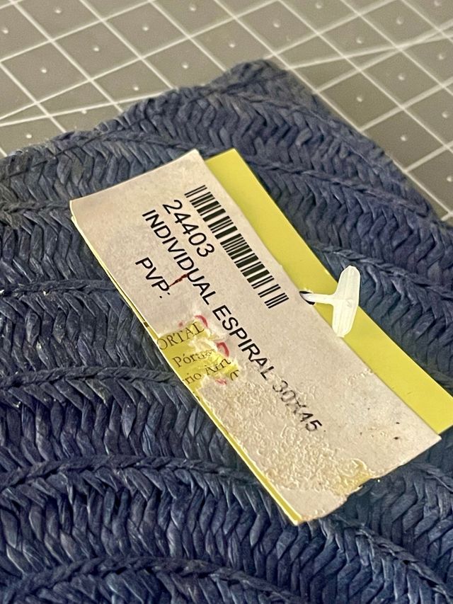 2 Manteles Individuales Rattan - Azul