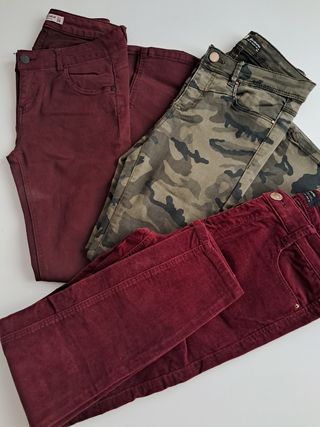 3 pantalones mujer talla M/38