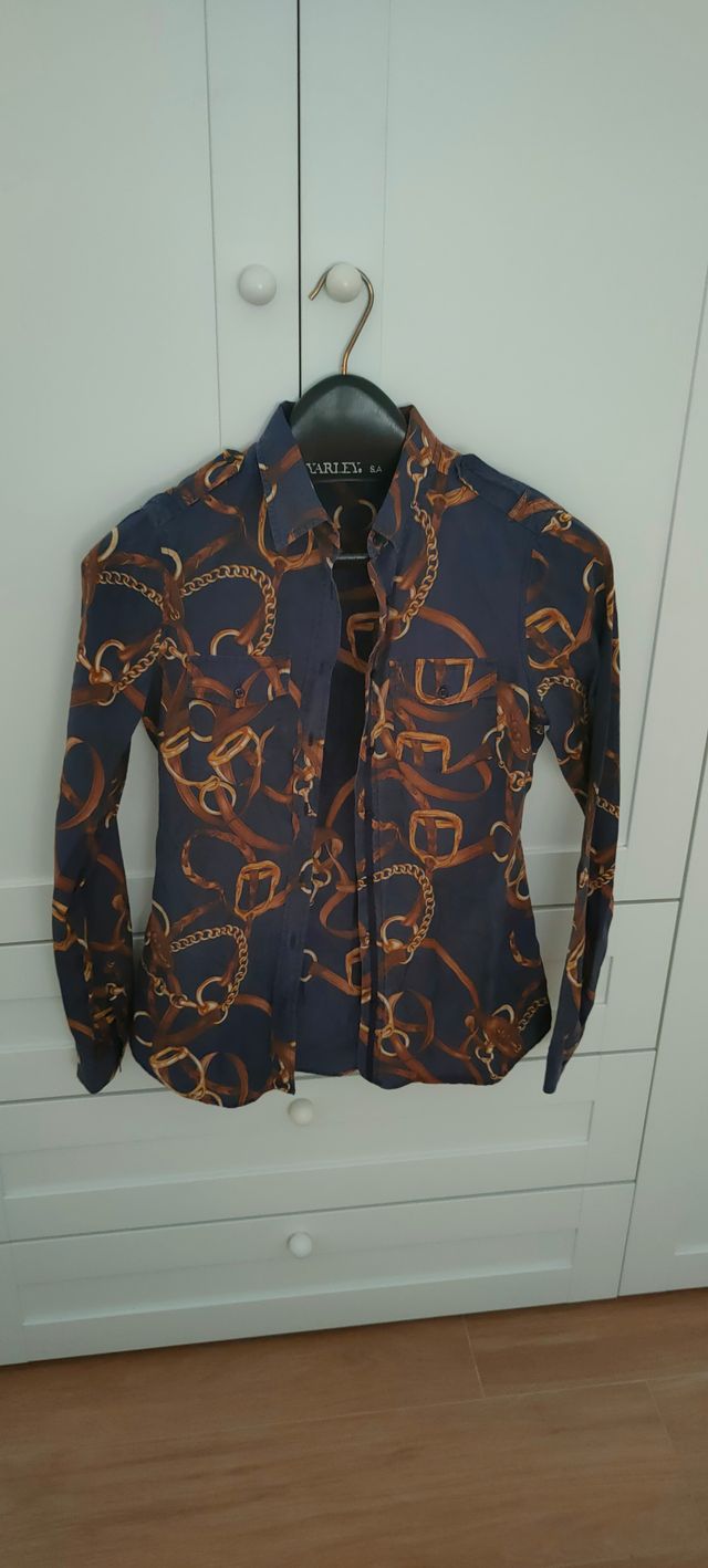 Camisa Massimo Dutti - Azul marino - Talla S