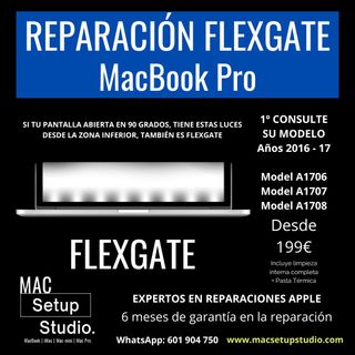 REPARACION PANTALLA FLEXGATE - MacBook Pro 2016/17