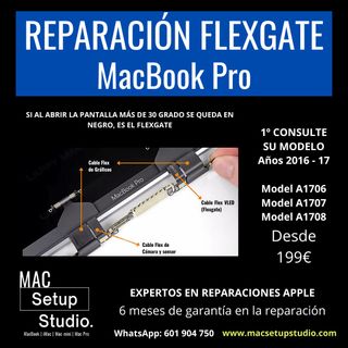 REPARACION PANTALLA FLEXGATE - MacBook Pro 2016/17