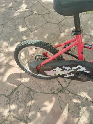 Bicicleta niña BTwin 16" roja