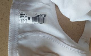 Sujetador Selene blanco sin aro