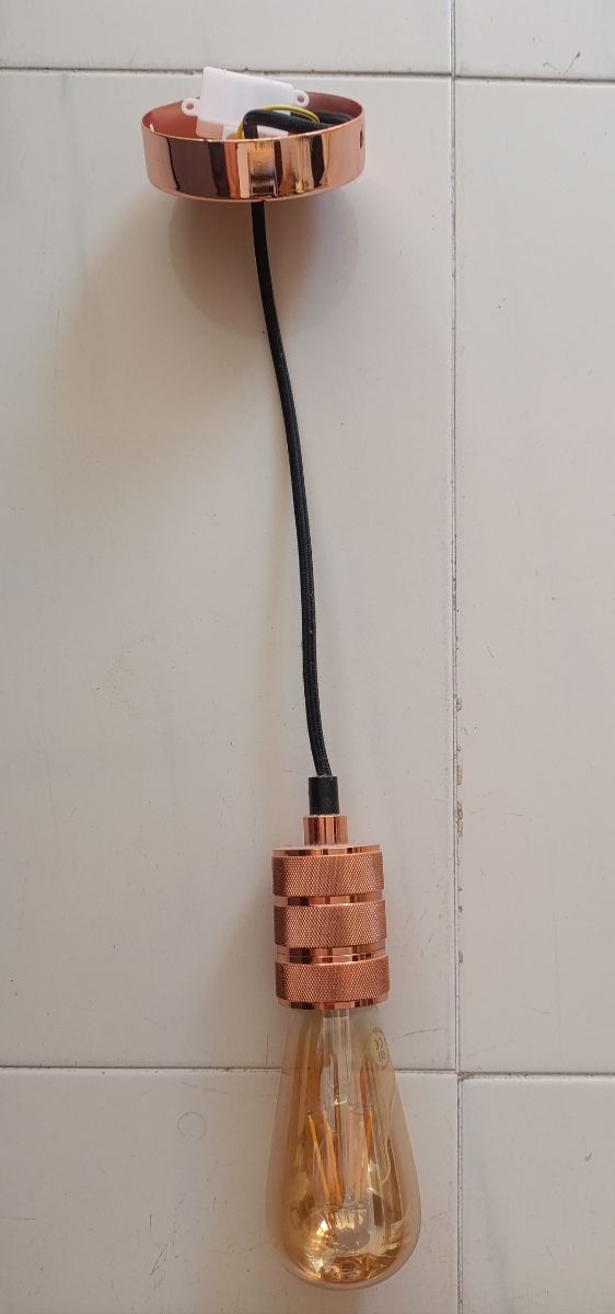 Lámpara colgante oro rosa - Moderna